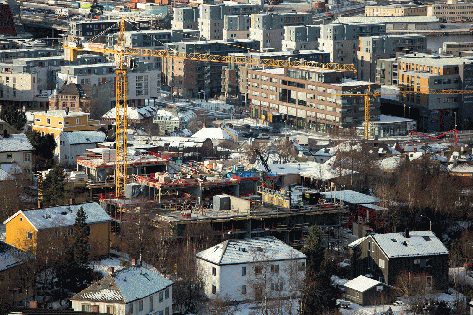 Bilde av boliger som bygges © Kim Berge