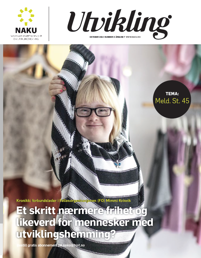 Bilde av forsiden av magasinet UTVIKLING © NAKU