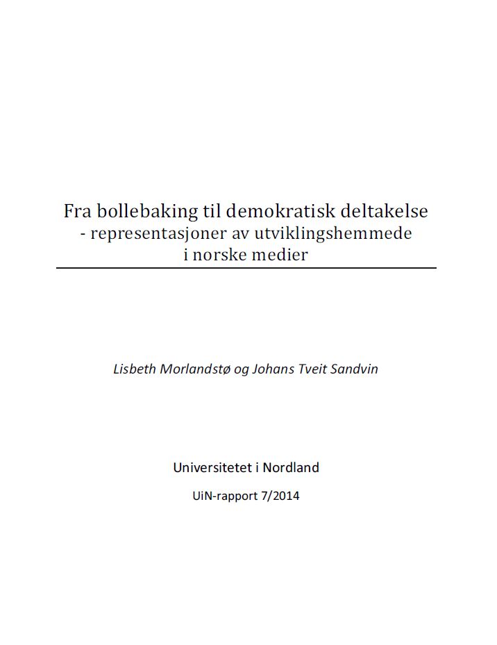 Bilde av UIN sin rapport © Universitetet i Nordland
