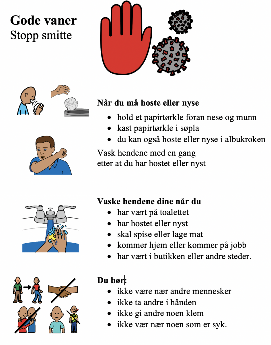 Bilde av plakaten om gode vaner