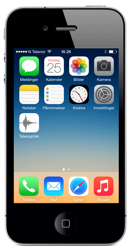 Bilde av en iPhone