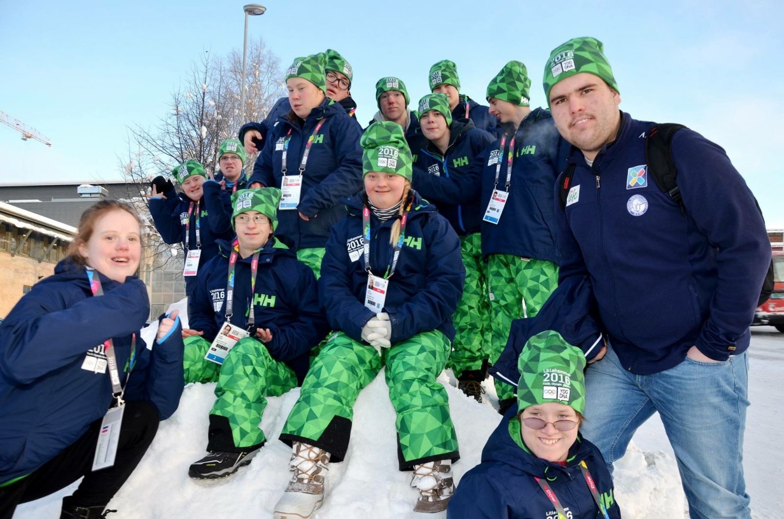 Ungdommer som arbeider frivillig ved ungdoms-OL, Lillehammer 2016