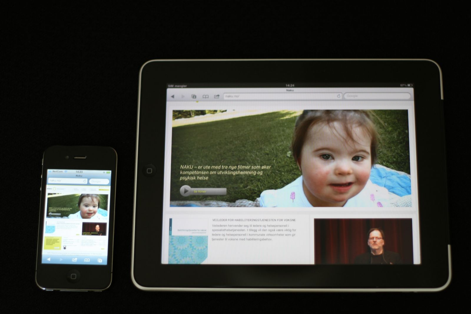Bilde av iphone og ipad © Kim Berge