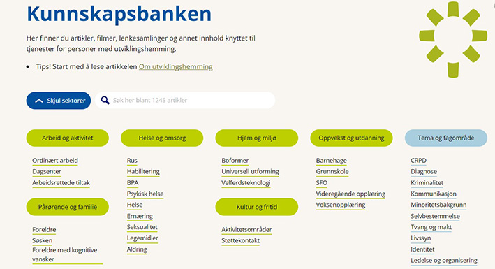 Bilde av kunnskapsbanken på naku.no 